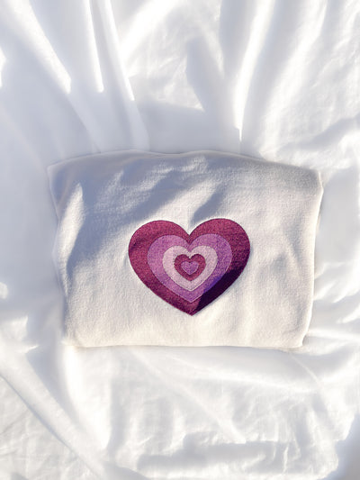 Y2K Heart Crewneck Sweatshirt