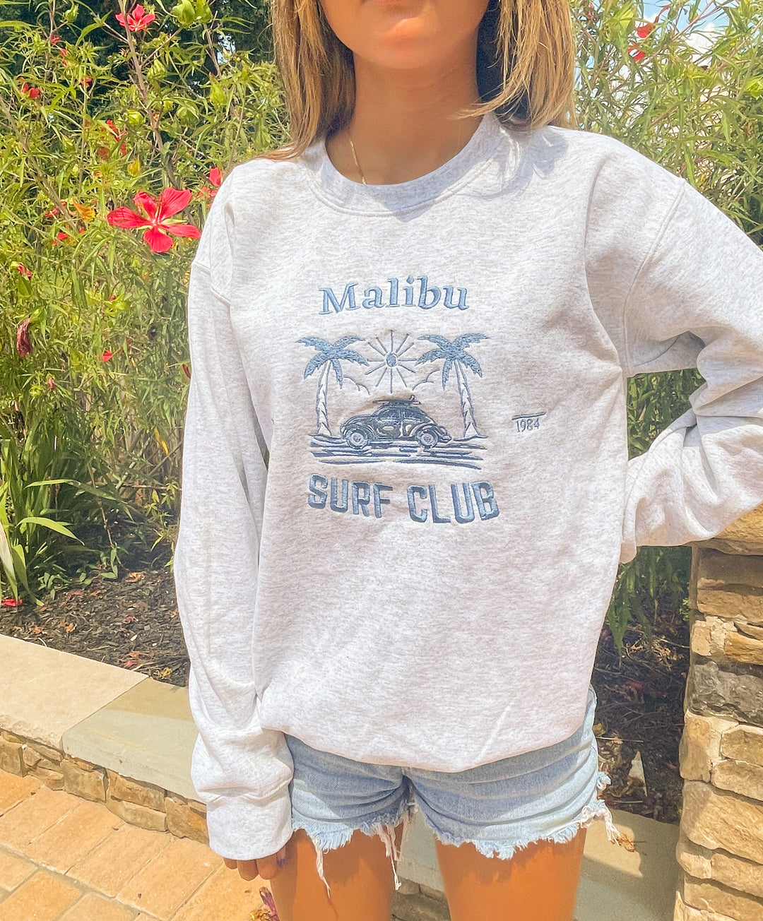 Malibu Surf Club Crewneck Sweatshirt